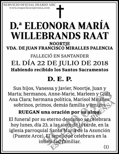 Eleonora María Willebrands Raat